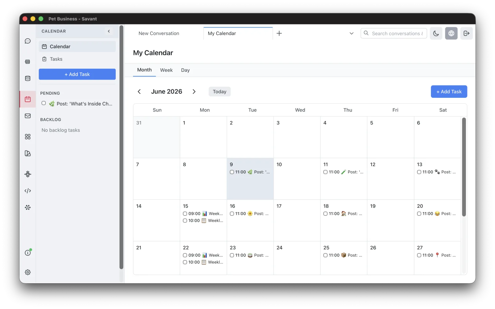 calendar month view